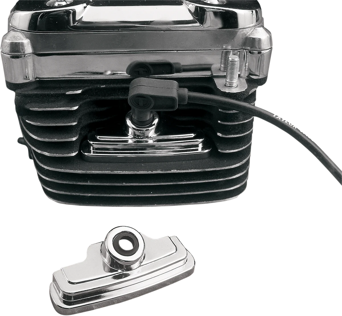 Head Bolt/Spark Plug Covers - Chrome - XL DragSpecialties 35-0102-BC251 - Side View