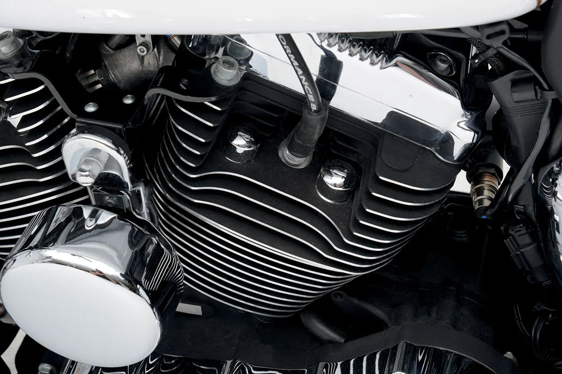 Head/Bolt Covers - Big Twin DragSpecialties 04-0901 - Side View