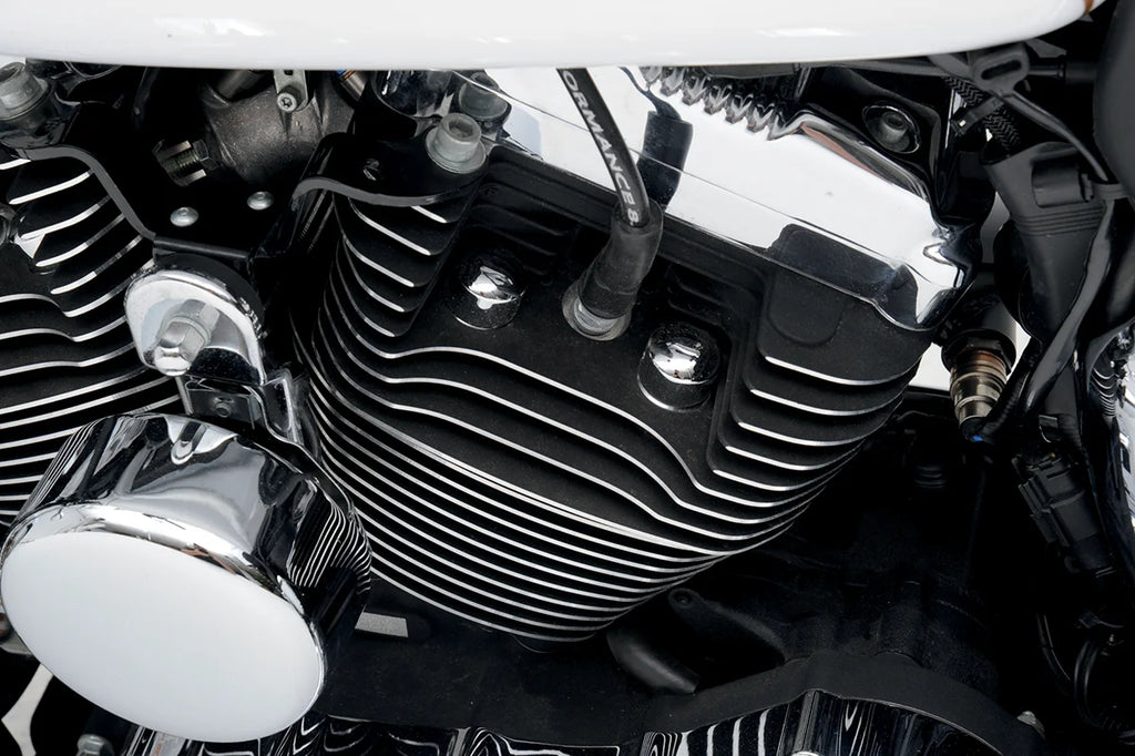 Head/Bolt Covers - Big Twin DragSpecialties 04-0901 - Side View