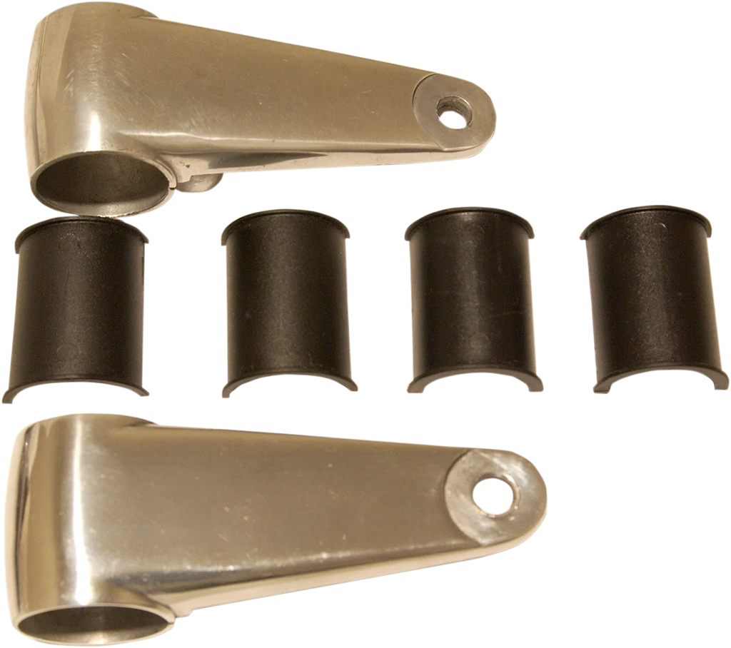 Headlamp Mounting Brackets - Black - Side View