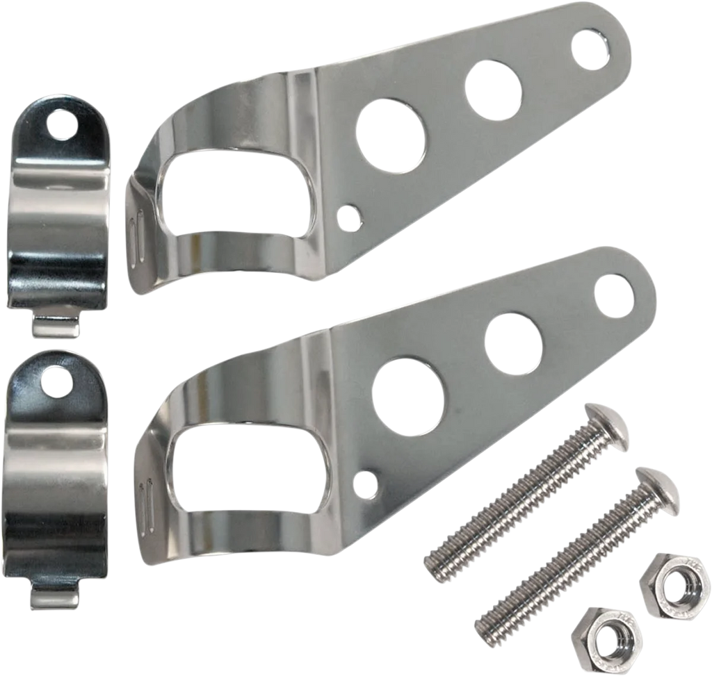 Headlight Mounts - Stainless Steel