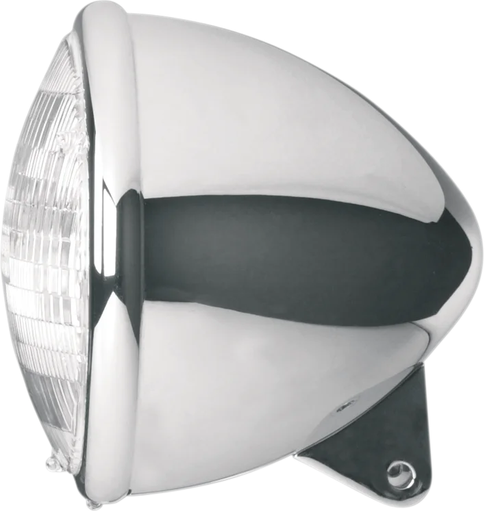 Headwinds 5 3/4" Headlight Housing - Vampire Rocket - Chrome 1-5700VCA - Side View