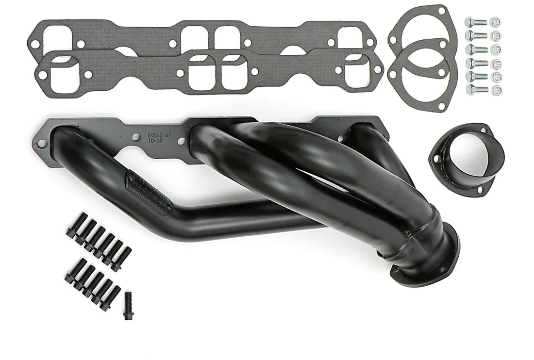 Hedman Hedders 1-3/4 in. Mid-Length Swap Headers fits 1982-2004 Chevrolet / GMC / Isuzu Sb Chevy 2WD - Installation View
