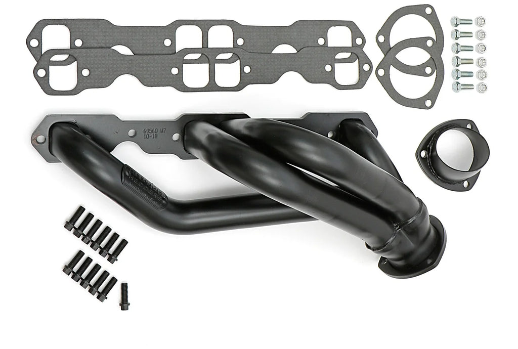 Hedman Hedders 1-3/4 in. Mid-Length Swap Headers fits 1982-2004 Chevrolet / GMC / Isuzu Sb Chevy 2WD - Installation View