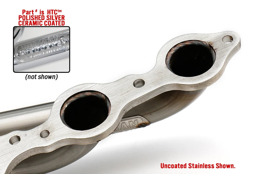 Hedman Hedders 1968-72 Chevelle/El Camino; LS Swap Headers; Mid-length - 304 Stainless HTC 62146 - Back View