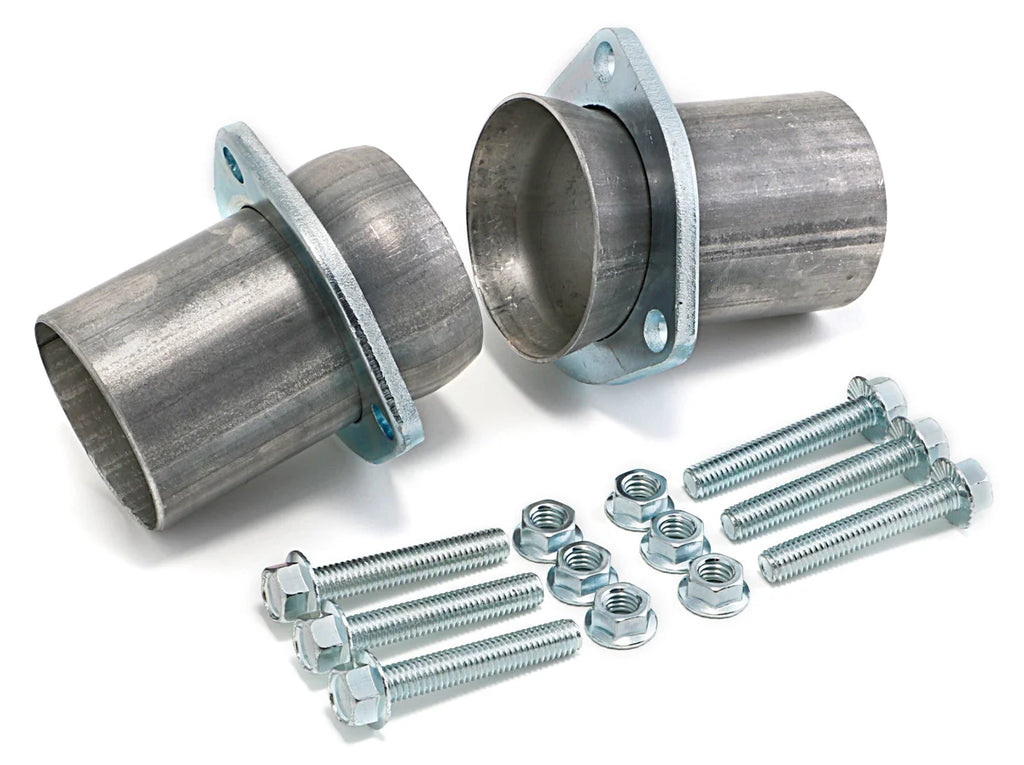 Hedman Hedders 2-1/2 in. Aluminized, Ball-Style Header Collector Conversion Kit - Back View