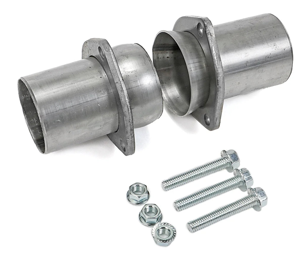 Hedman Hedders 2-1/2 in. Mild Steel, Ball-Style Header Collector Conversion Kit - Back View