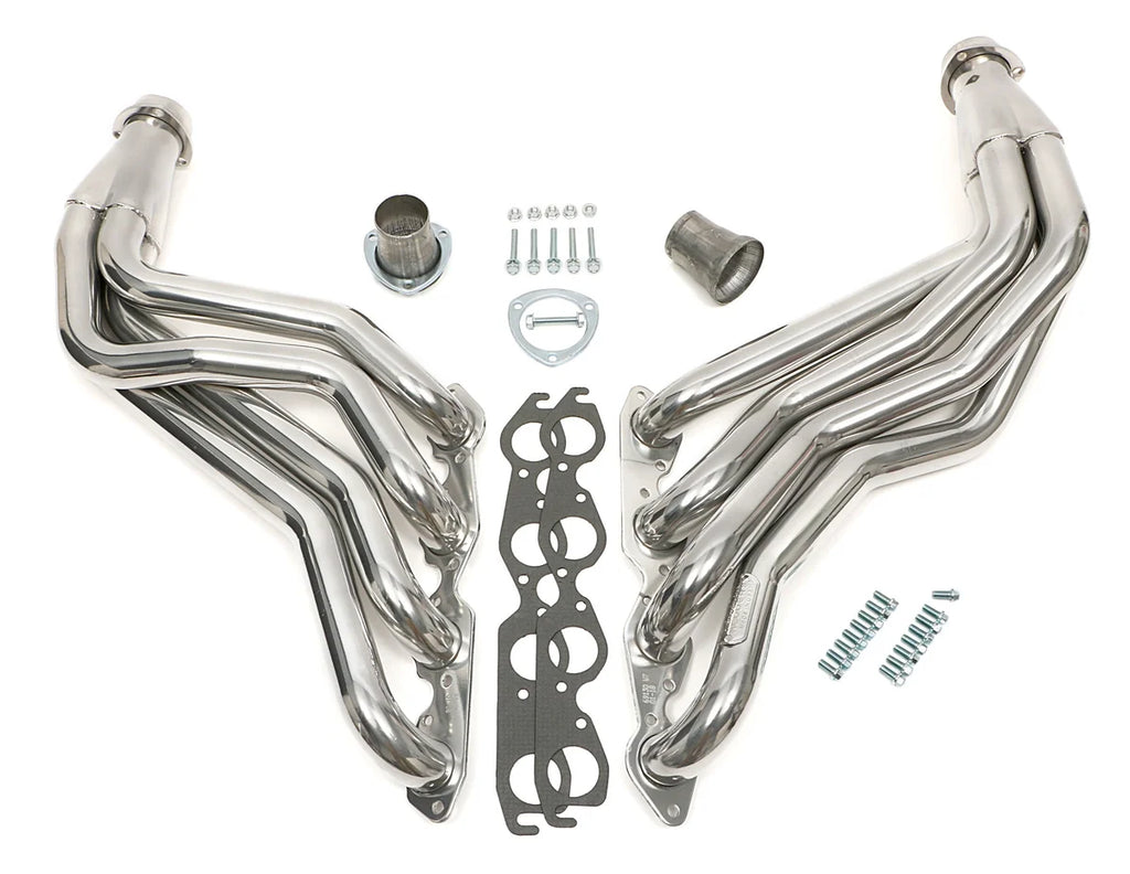 Hedman Hedders 2 IN. LONG-TUBE HEADERS - SILVER COATED 69136 fits 1967-1991 Gm TRUCK / SUV 396-502 2WD - Main Product View