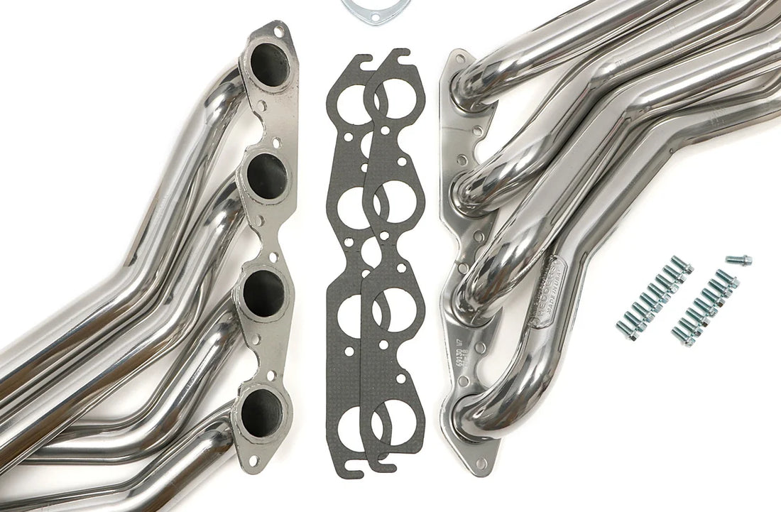 Hedman Hedders 2 IN. LONG-TUBE HEADERS - SILVER COATED 69136 fits 1967-1991 Gm TRUCK / SUV 396-502 2WD - Additional View 6