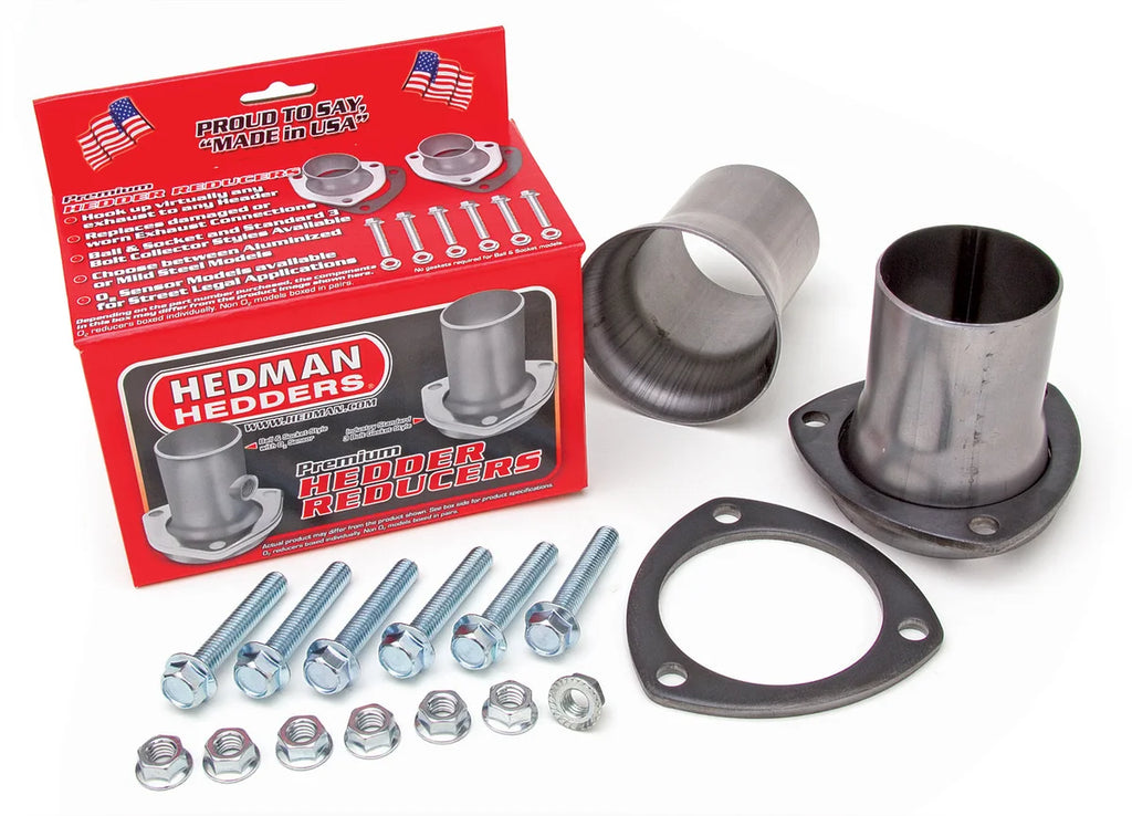Hedman Hedders 3 in. Ball and Socket Style Header Reducers 2-1/4 in. Exhaust System; Mild Steel 21114 - Main Product View