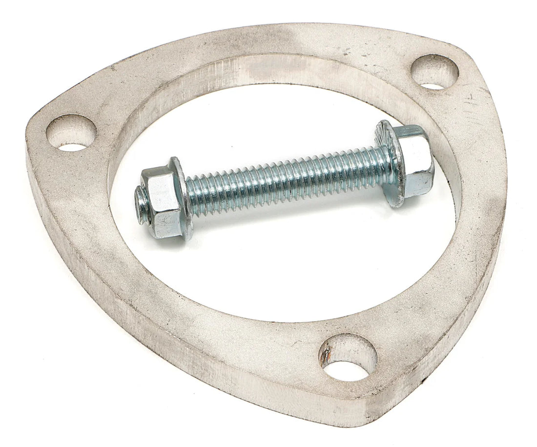 Hedman Hedders 3 in. COLLECTOR TO 3 in. EXHAUST HEADER REDUCERS; BALL & SOCKET; STAINLESS STEEL - Back View
