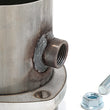 Load image into Gallery viewer, Hedman Hedders 3 in. Stainless Ball-Style O2 Header Reducer For 3 in. Exhaust - Back View