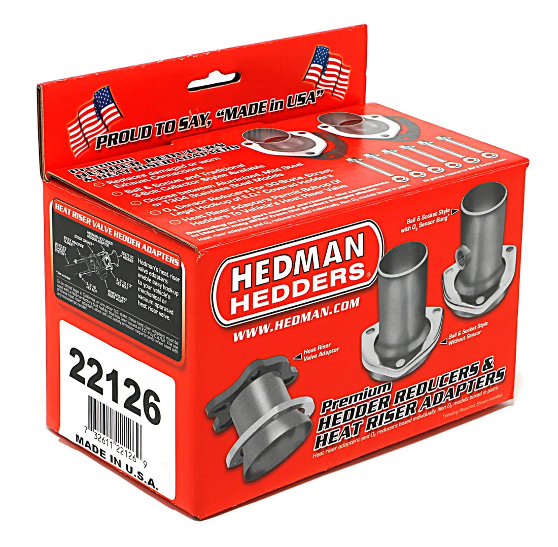 Hedman Hedders 3 in. Stainless Ball-Style O2 Header Reducer For 3 in. Exhaust - Additional View 5