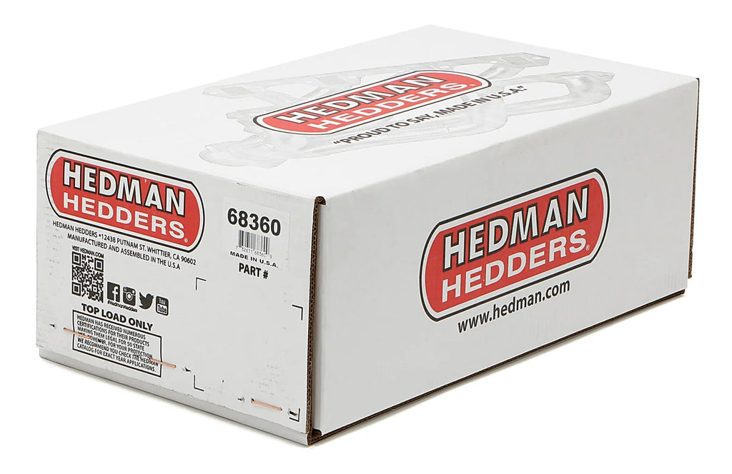 Hedman Hedders BLOCK HUGGER Headers; 1-1/2 in. Tubes; Uncoated fits Chevrolet Sb 283-400 - Additional View 7