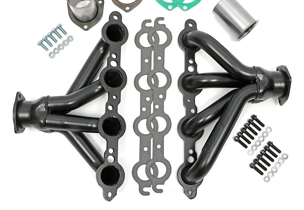 Hedman Hedders BLOCK HUGGER Headers, 1-1/2 in. Tubes, Uncoated 68520 fits Chevrolet LS Series Engine - Installation View