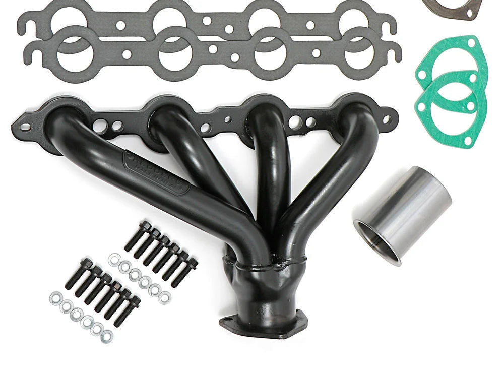Hedman Hedders BLOCK HUGGER Headers, 1-1/2 in. Tubes, Uncoated 68520 fits Chevrolet LS Series Engine - Additional View 5