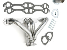 Load image into Gallery viewer, Hedman Hedders BLOCK HUGGER Headers; 1-5/8 in. Tubes; HTC Ceramic Coated fits Chevrolet Sb 283-400 - Installation View