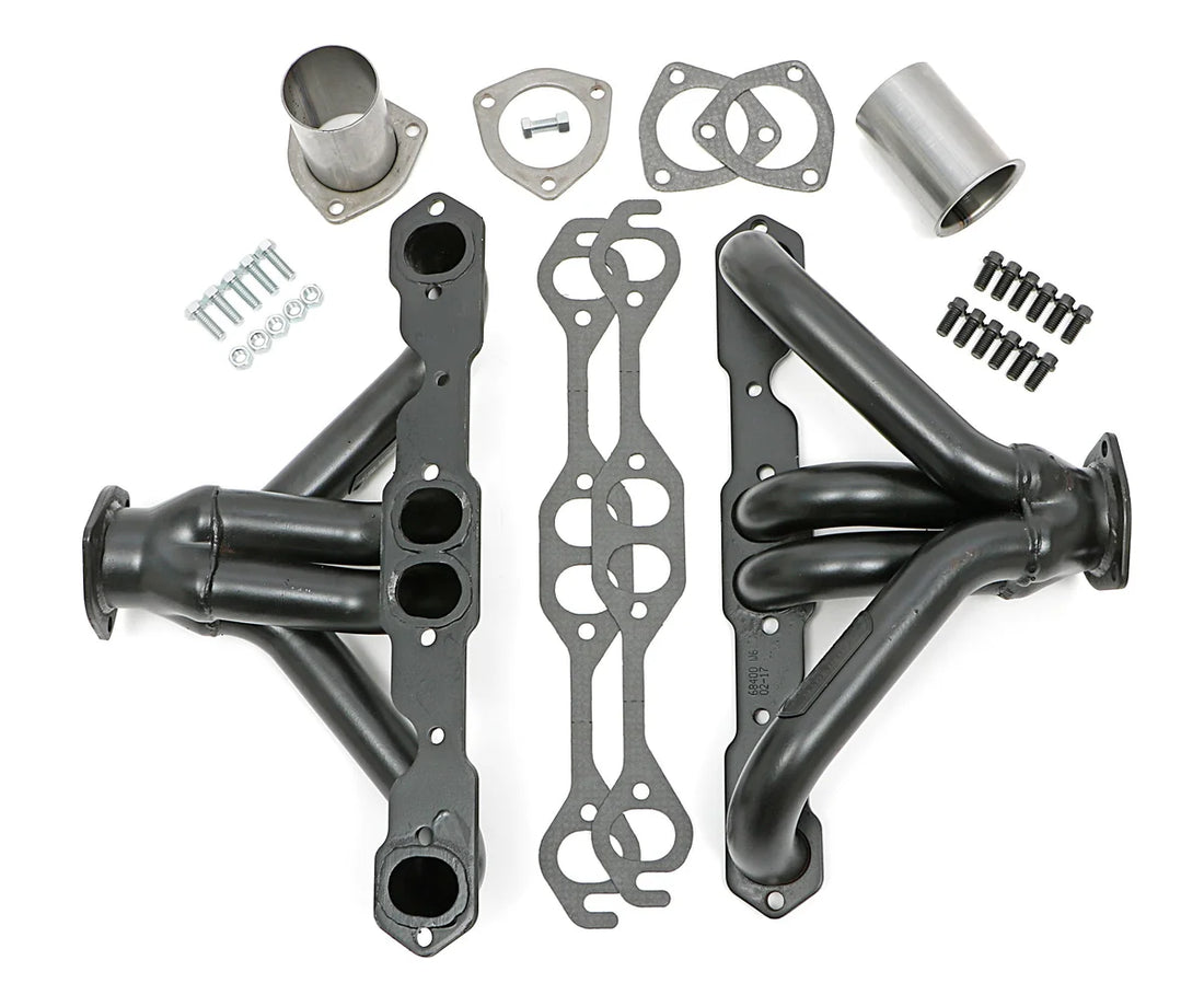 Hedman Hedders BLOCK HUGGER Headers; 1-5/8 in. Tubes; Uncoated fits Chevrolet Sb 283-400 - Installation View