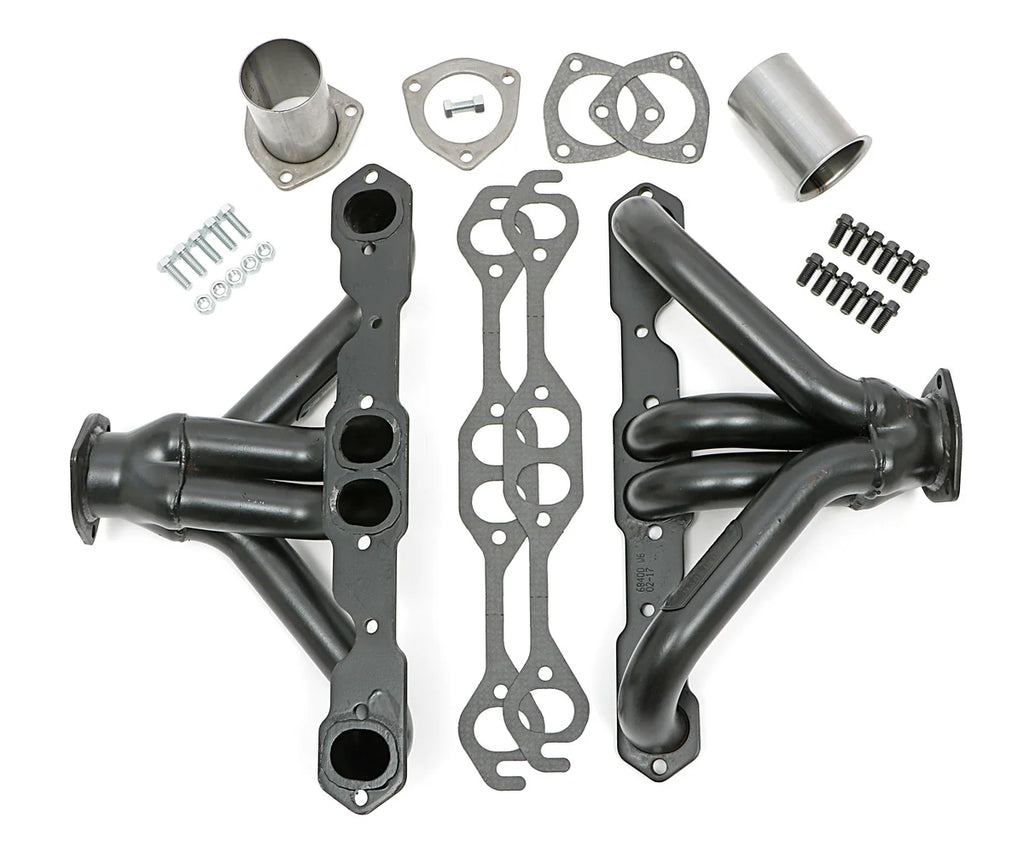 Hedman Hedders BLOCK HUGGER Headers; 1-5/8 in. Tubes; Uncoated fits Chevrolet Sb 283-400 - Installation View