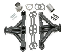 Load image into Gallery viewer, Hedman Hedders BLOCK HUGGER Headers; 1-5/8 in. Tubes; Uncoated fits Chevrolet Sb 283-400 - Installation View