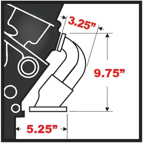 Hedman Hedders BLOCK HUGGER Headers; 1-5/8 in. Tubes; HTC Ceramic Coated fits Chevrolet Sb 283-400 - Additional View 7