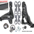Load image into Gallery viewer, Hedman Hedders Black Mid-Length Swap Headers fits 1976-1986 Jeep CJ / 1980-1983 Jeep CJ5 / 1980-1983 Jeep CJ7 Sb Chevy - M...