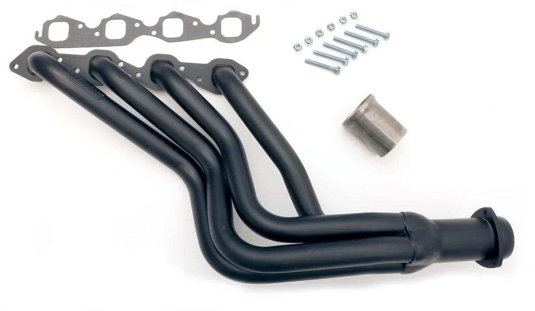 Hedman Hedders Black Stainless Long-tube Headers For 64-77 Chevelle with 396-502 62193 - Side View
