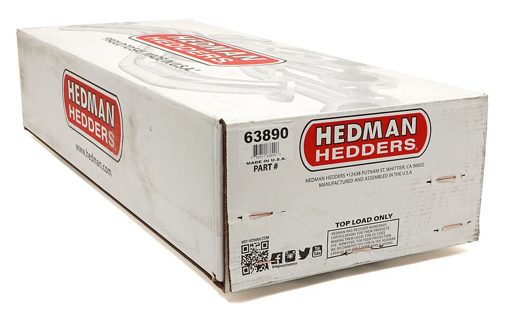 Hedman Hedders HD Black Long-Tube Headers 63890 fits 1967-1969 1975-1980 Chevrolet / GMC - Side View