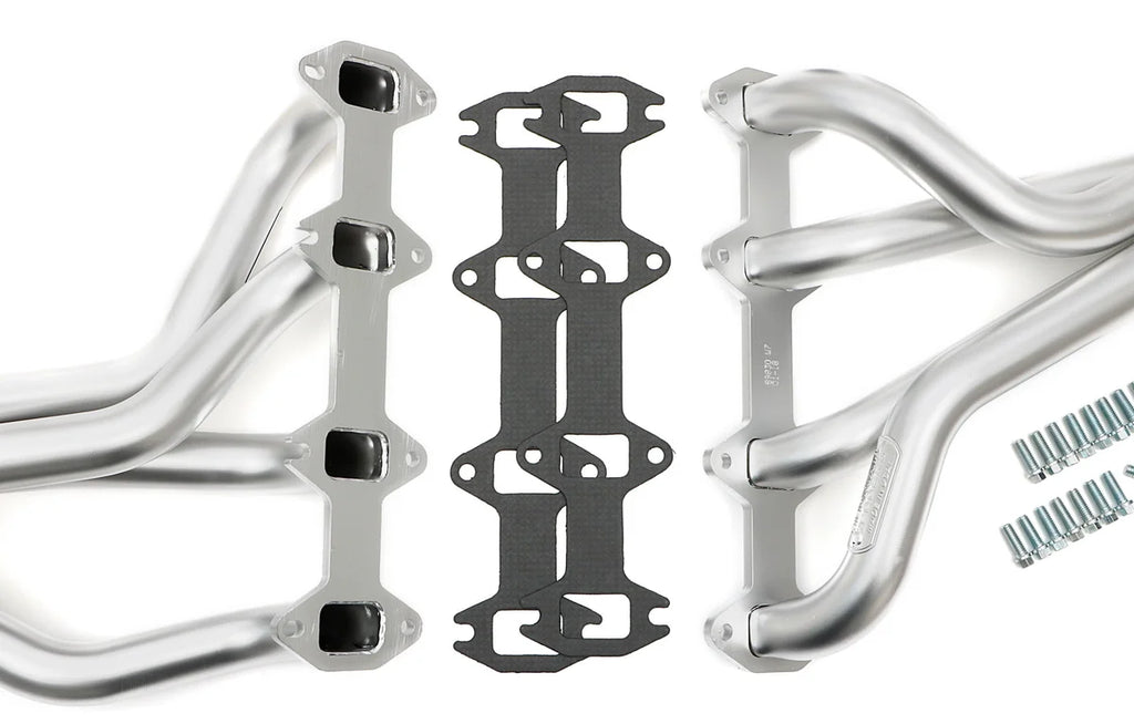 Hedman Hedders HD Silver Headers fits 1965-1976 Ford F-100 / F-150 / F-250 352-390 Fe 4WD - Installation View