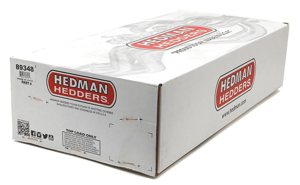 Hedman Hedders HD Silver Long Headers 89348 fits 1983-1987 Ford F-250 / F-350 - Side View