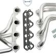 Load image into Gallery viewer, Hedman Hedders HD Silver Long Headers 89348 fits 1983-1987 Ford F-250 / F-350 - Back View