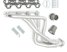 Load image into Gallery viewer, Hedman Hedders HD Silver Long-Tube Headers 89358 fits 1980-1996 Ford Bronco / F-150 / F-250 / F-350 - Back View