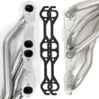 Load image into Gallery viewer, Hedman Hedders H.D. Silver Mid-Length Headers 68608 fits 1967-1981 Chevrolet Camaro / G-Body 283-400 - Back View