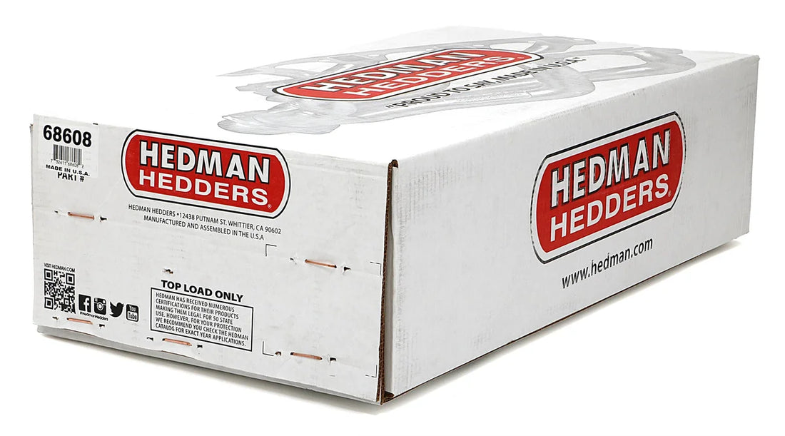 Hedman Hedders H.D. Silver Mid-Length Headers 68608 fits 1967-1981 Chevrolet Camaro / G-Body 283-400 - Package Contents