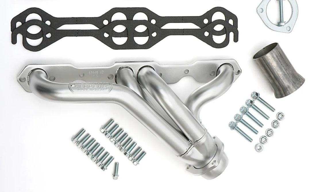 Hedman Hedders HD Silver Mid-Length Swap Headers fits 1987-1995 Jeep Wrangler Sb Chevy - Additional View 5