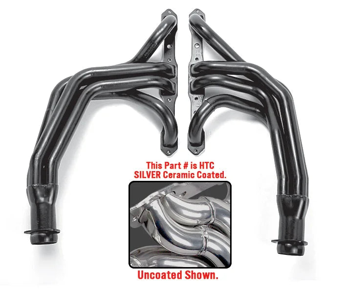 Hedman Hedders HTC Coated Headers; 1-3/4 in. Tube Dia.; 3 in. Coll.; FULL LENGTH Design fits 1974-1977 Dodge Ramcharger / ...