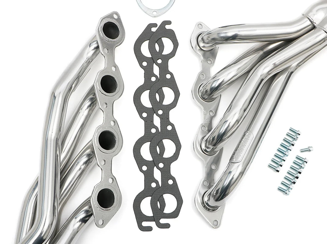 Hedman Hedders HTC Coated Headers; 1-3/4 in. Tube Dia.; 3 in. Coll.; Mid-Length Design fits 1965-1981 Chevrolet Bel Air / ...