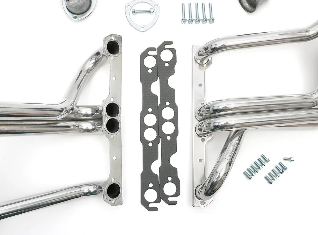 Hedman Hedders HTC Coated Headers; 1-5/8 in. Tube Dia.; 3 in. Coll.; FULL LENGTH Design fits 1958-1964 Chevrolet Bel Air /...