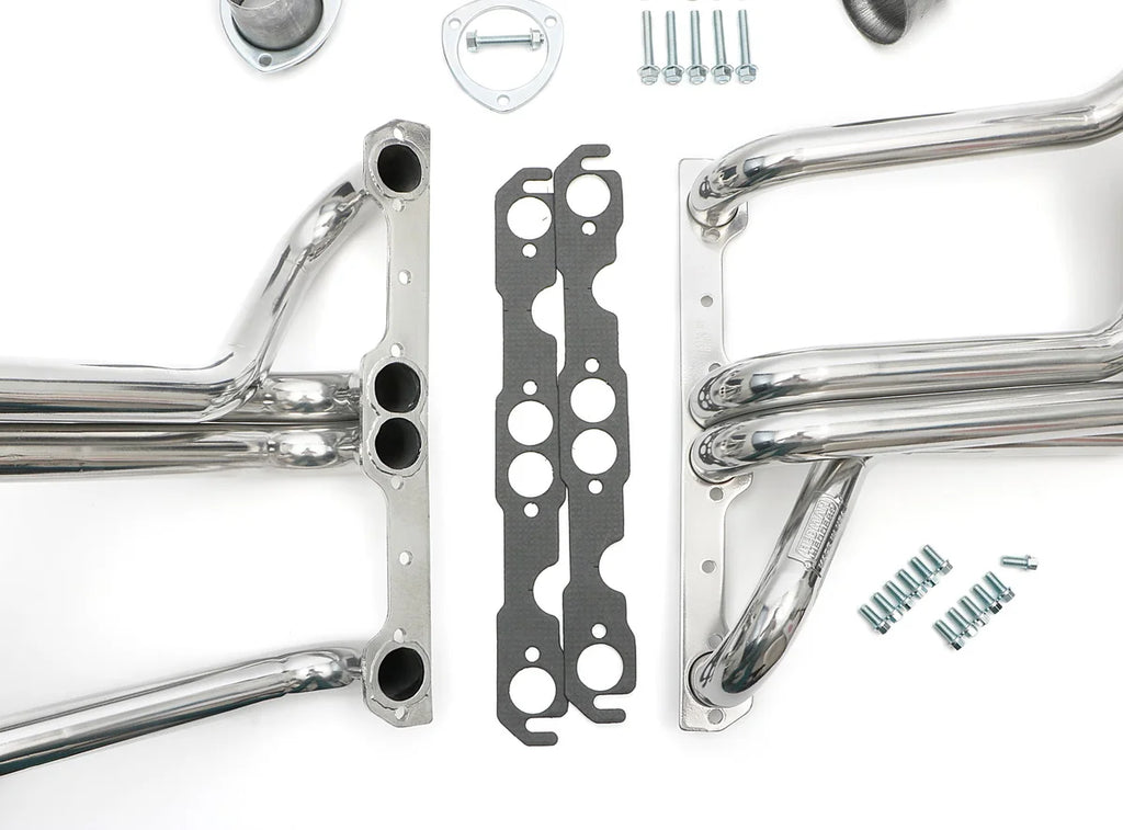 Hedman Hedders HTC Coated Headers; 1-5/8 in. Tube Dia.; 3 in. Coll.; FULL LENGTH Design fits 1958-1964 Chevrolet Bel Air /...