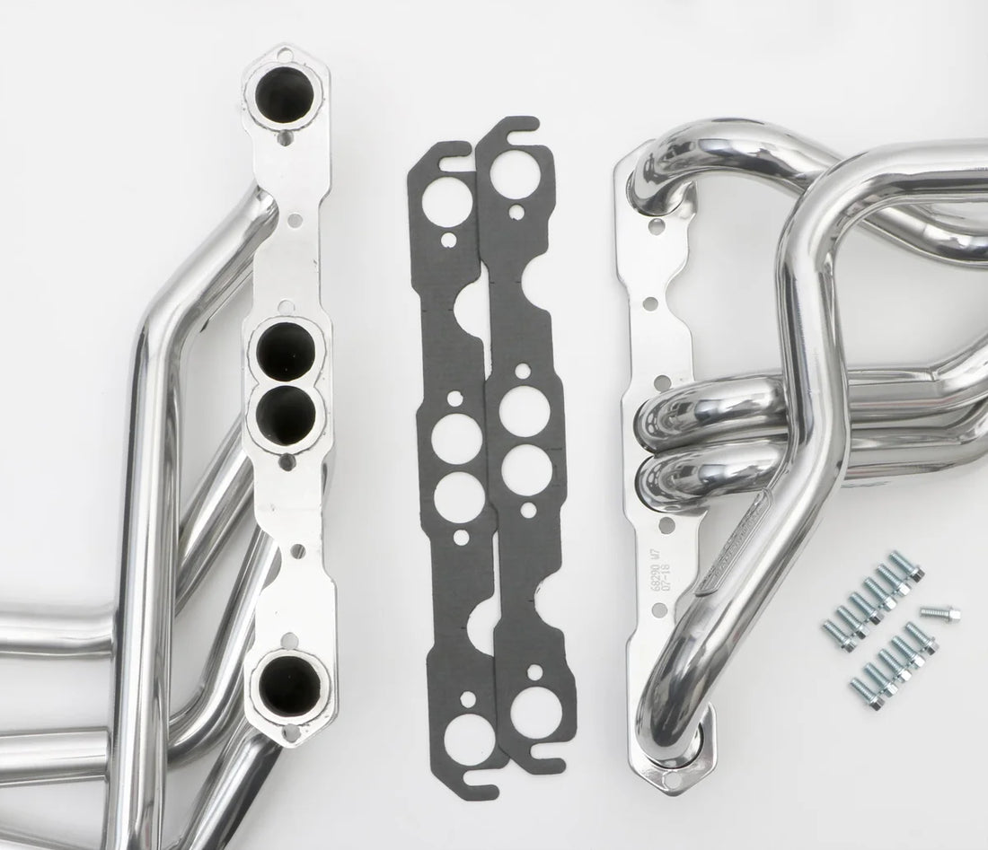 Hedman Hedders HTC Coated Headers; 1-5/8 in. Tube Dia.; 3 in. Coll.; FULL LENGTH Design fits 1964-1993 Chevrolet Bel Air /...