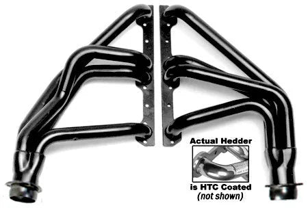 Hedman Hedders HTC Coated Headers; 1-5/8 in. Tube Dia.; 3 in. Coll.; FULL LENGTH Design fits 1965-1970 Chevrolet Bel Air /...