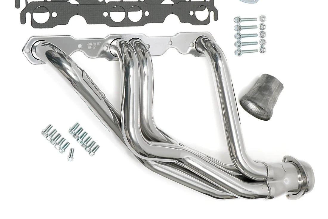 Hedman Hedders HTC Coated Headers; 1-5/8 in. Tube Dia.; 3 in. Coll.; FULL LENGTH Design fits 1965-1970 Chevrolet Bel Air /...