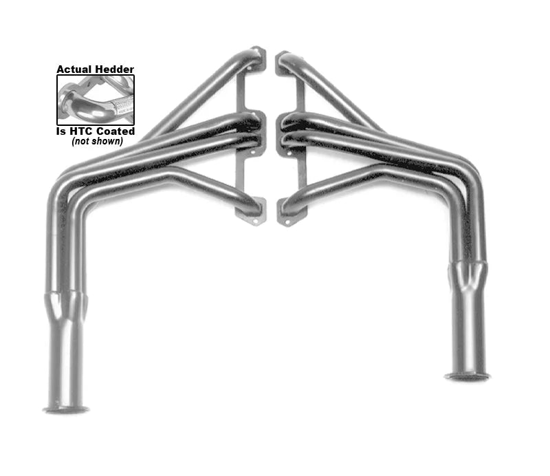 Hedman Hedders HTC Coated Headers; 1-5/8 in. Tube Dia.; 3 in. Coll.; FULL LENGTH Design fits 1976-1978 Dodge B100 / 1971-1...
