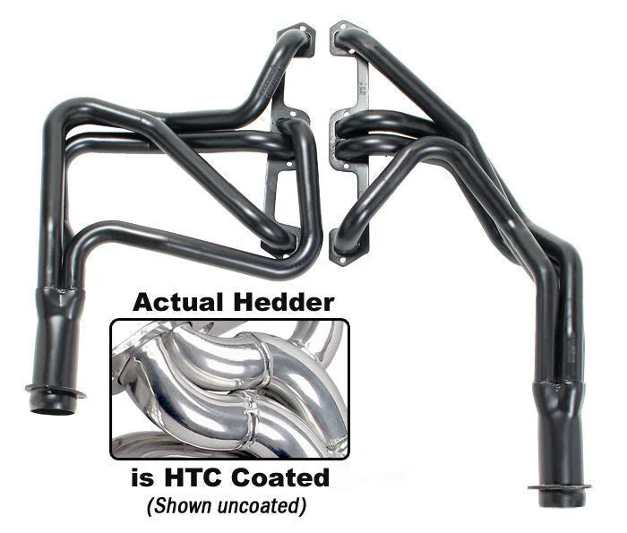 Hedman Hedders HTC Coated Headers; 1-5/8 in. Tube Dia; 3 in. Coll; FULL LENGTH Design 78056 fits 1967-1974 1976-1980 Dodge...