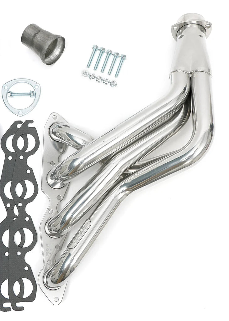 Hedman Hedders HTC Coated Headers; 2 in. Tube Dia.; 3 in. Coll.; FULL LENGTH Design fits 1965-1982 Chevrolet Corvette - Ad...
