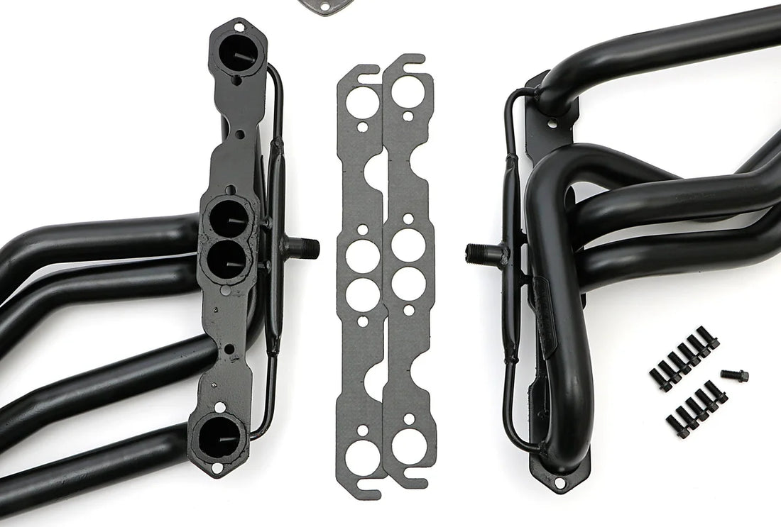 Hedman Hedders LONG-TUBE E.O. HEADERS With A.I.R. 69091 fits 1967-1991 Gm Trucks / Suvs 283-400 - Installation View