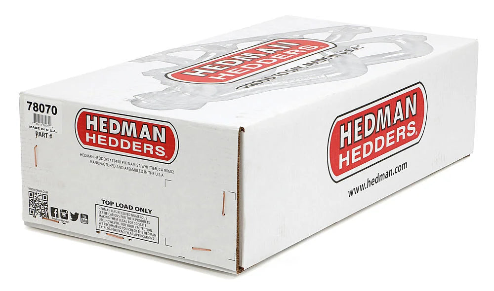 Hedman Hedders Mid-Length Headers 78070 fits 1966-1974 Dodge / Plymouth - Back View