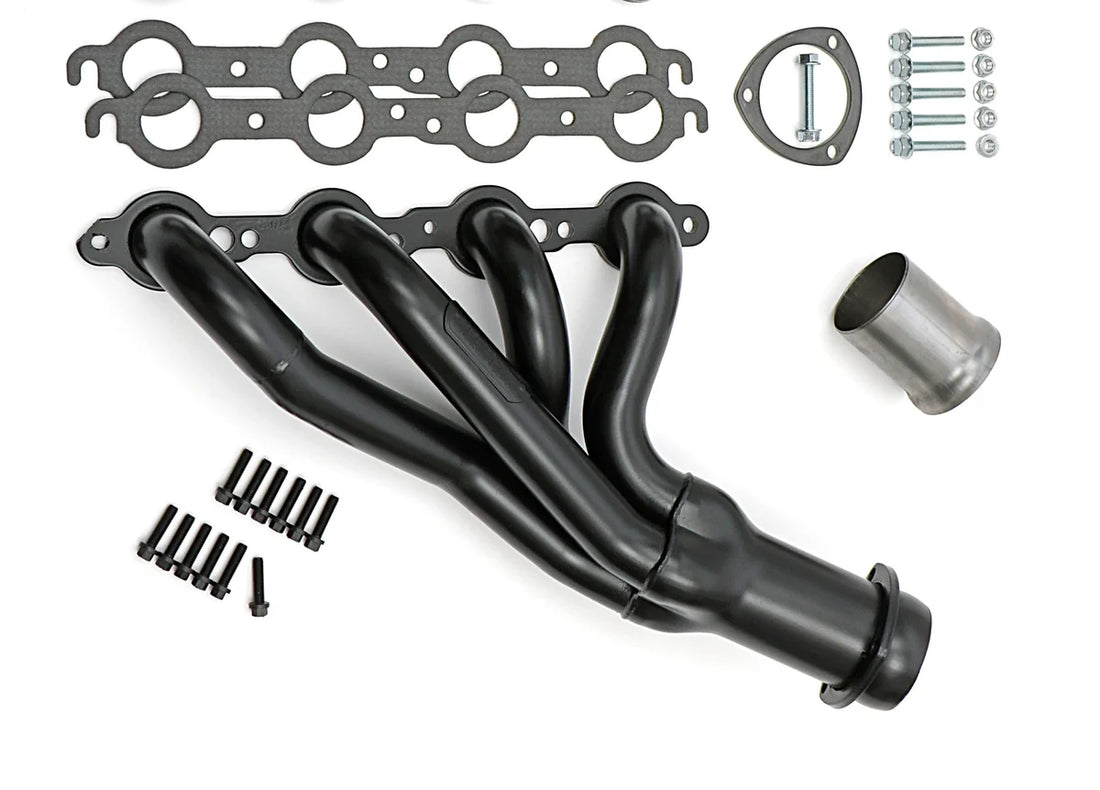 Hedman Hedders Mid-Length LS Swap Headers 68020 fits 1978-1987 Gm A-Body / G-Body - Back View
