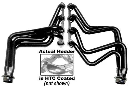 Hedman Hedders SIlver EO Headers fits 1982-1996 Ford Bronco / 1980-1985 Ford F-250 / F-350 351W 5.8L 2WD/4WD - Main Produc...