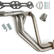 Load image into Gallery viewer, Hedman Hedders STAINLESS HEADERS; LONG; 67-91 2WD/4WD SB CHEVY TRUCKS/SUVS; 1-5/8 IN.- UNCOATED 62090 - Back View